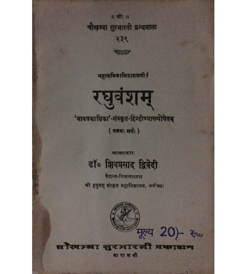 Raghuvanshamahakavyam रघुवंशम् Navam Sarg